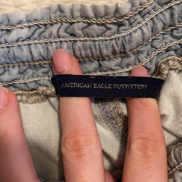 Light blue denim joggers - Picture 3 of 5